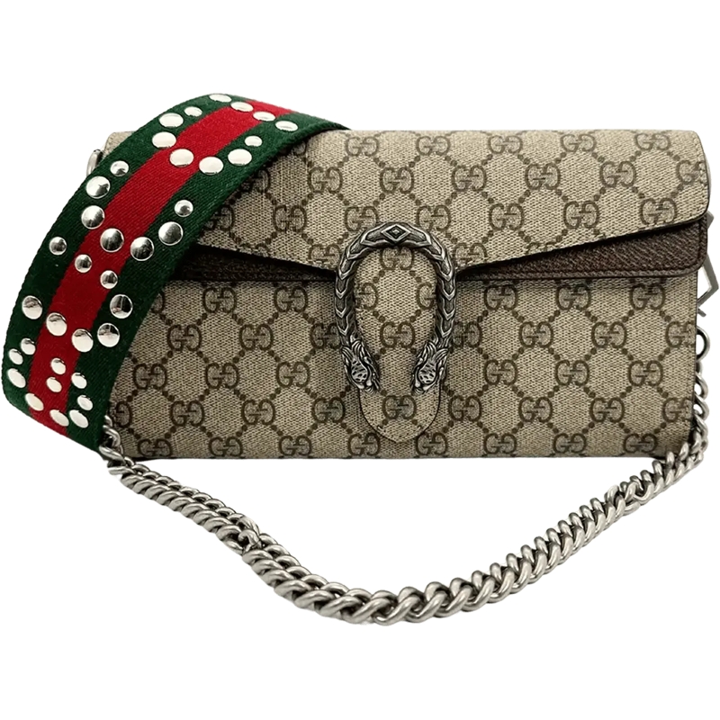 Gucci Sac à bandoulière Gucci Dionysus small shoulder bag with wide should beige