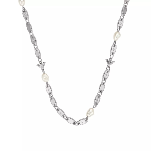 Emporio Armani Sterling Silver Chain-Link Necklace Silver Mittellange Halskette