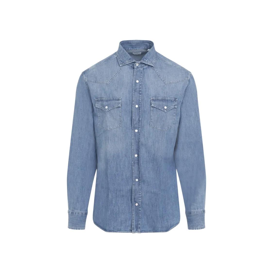 Brunello Cucinelli - Medium Denim Shirt - Größe XL - blau