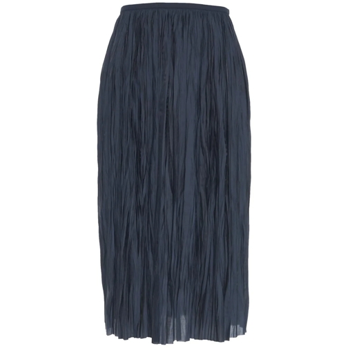 Roberto Collina Jupes midi Midi pleated skirt blau