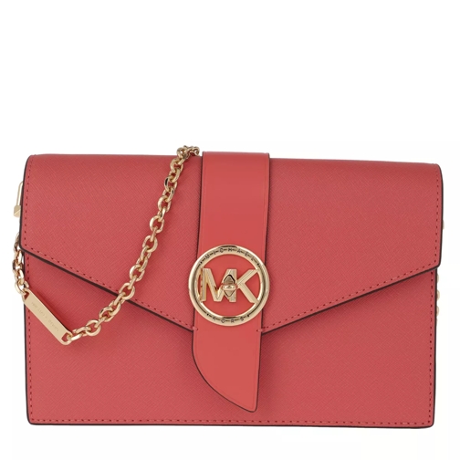 MICHAEL Michael Kors Charm MD Wallet On Chain Crossbody Bag Pinkgrapefruit Cross body-väskor