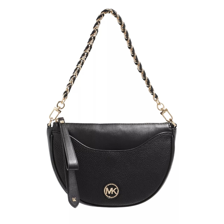 Michael kors black saddle bag hot sale