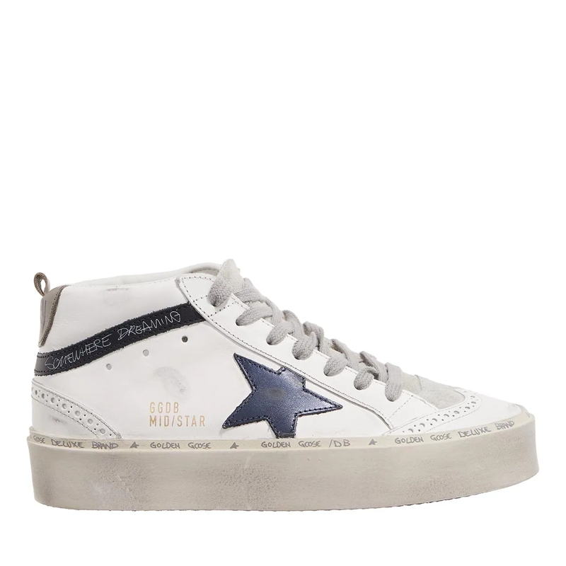 Golden Goose High-Top-Sneaker Mid Star High-Top Leather Sneakers White(Image 3)