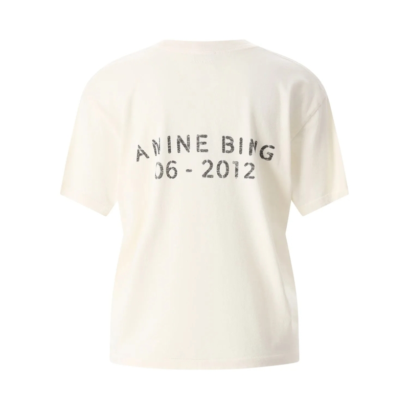 Anine Bing T-Shirt T-Shirt mit Print weiß(Image 2)