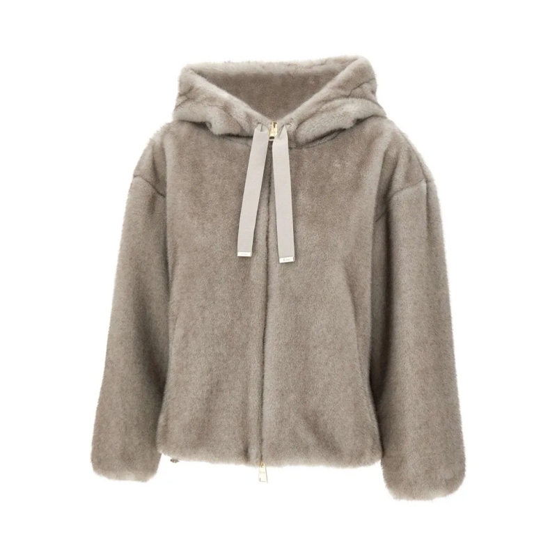 Herno Manteau d'hiver Tailored Women's Coat With Classic Silhouette Grey
