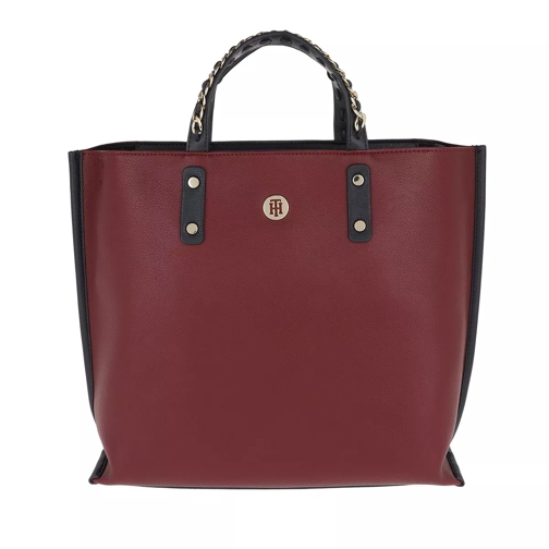 Tommy Hilfiger Tommy Chain Tote Burgundy Draagtas