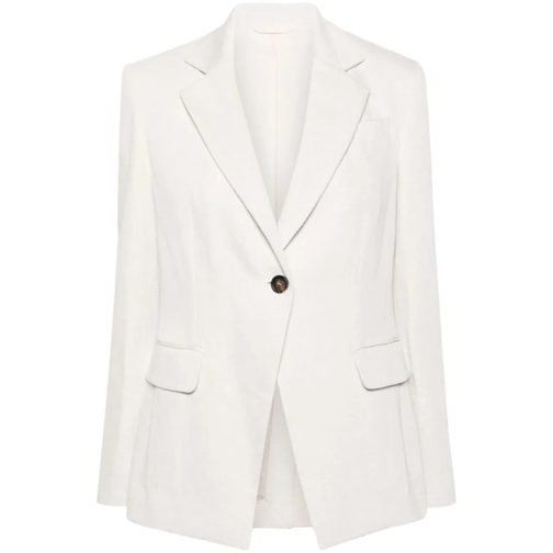 Brunello Cucinelli Blazer Single-Breasted Blazer White