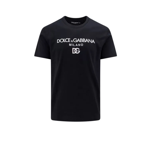 Dolce&Gabbana Black Cotton T-Shirt Black 