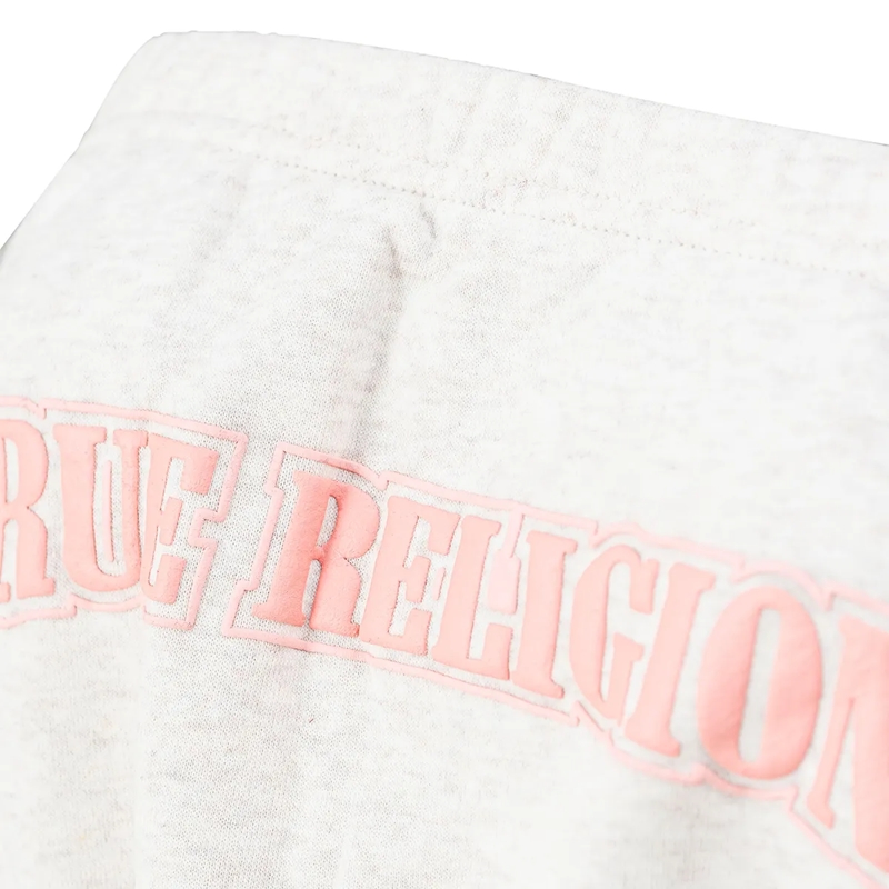 True Religion Top - Bandeau-Top- Puff-Print- Weiche Fleeceinnensei graubeige(Image 5)