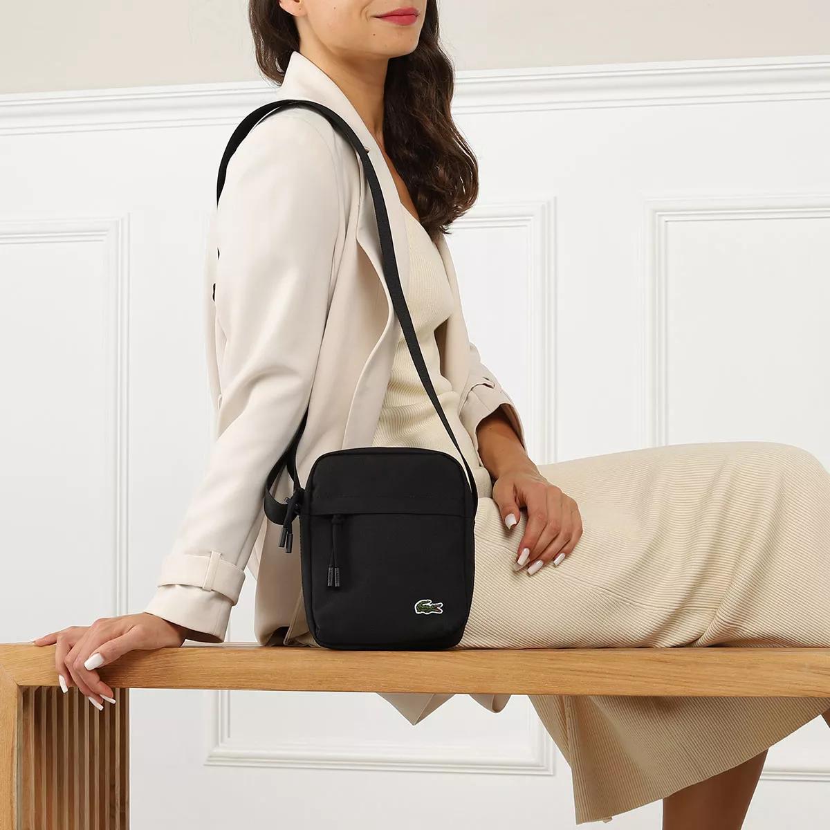 Lacoste Vertical Camera Bag Noir, Crossbody Bag