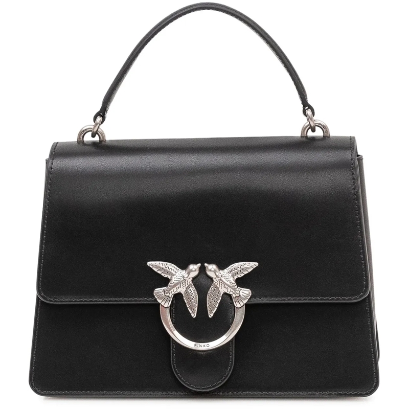 Pinko Tote Borsa Love One Top Handle con Patta e Manico schwarz