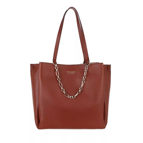Kate Spade New York Carlyle Pebbled Leather Large Tote Deep Umber Tote