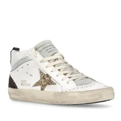 Golden Goose Low-Top Sneaker - Mid Star Sneakers - Gr. 37 (EU) - in Weiß - für Damen