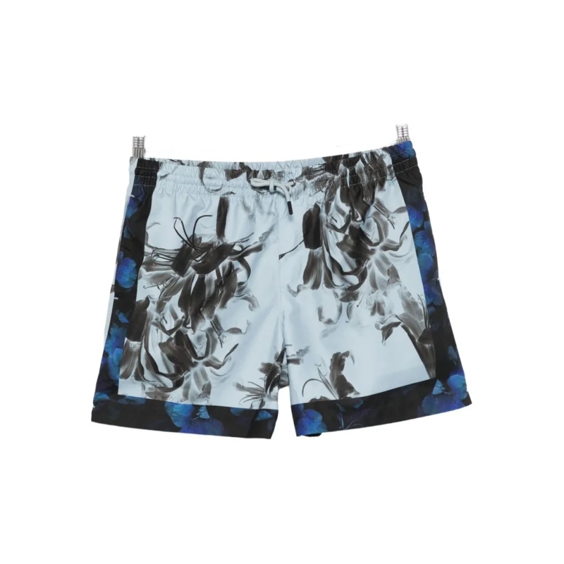 Dries Van Noten  Floral Print Swim Shorts Grey
