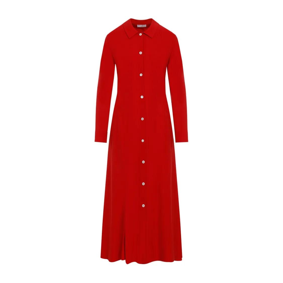 The Row - Goji Berry Red Silk Myra Dress - Größe 4 - rot