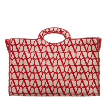 Valentino red clearance tote bag