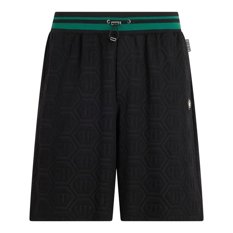 Philipp Plein Shorts Tracksuit Shorts Jacquard Monogram schwarz