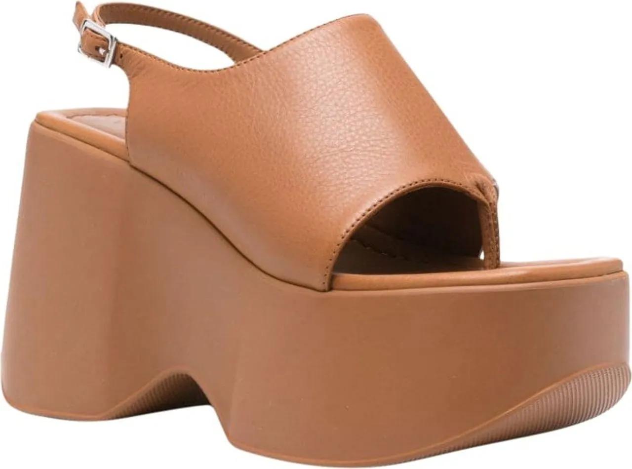 Vic Matié Slipper & Pantoletten - Sandals Brown - Gr. 39,5 (EU) - in Braun - für Damen