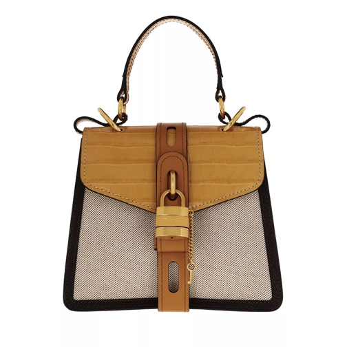 Chloé Aby Shoulder Bag Leather Honey Gold Borsa a tracolla