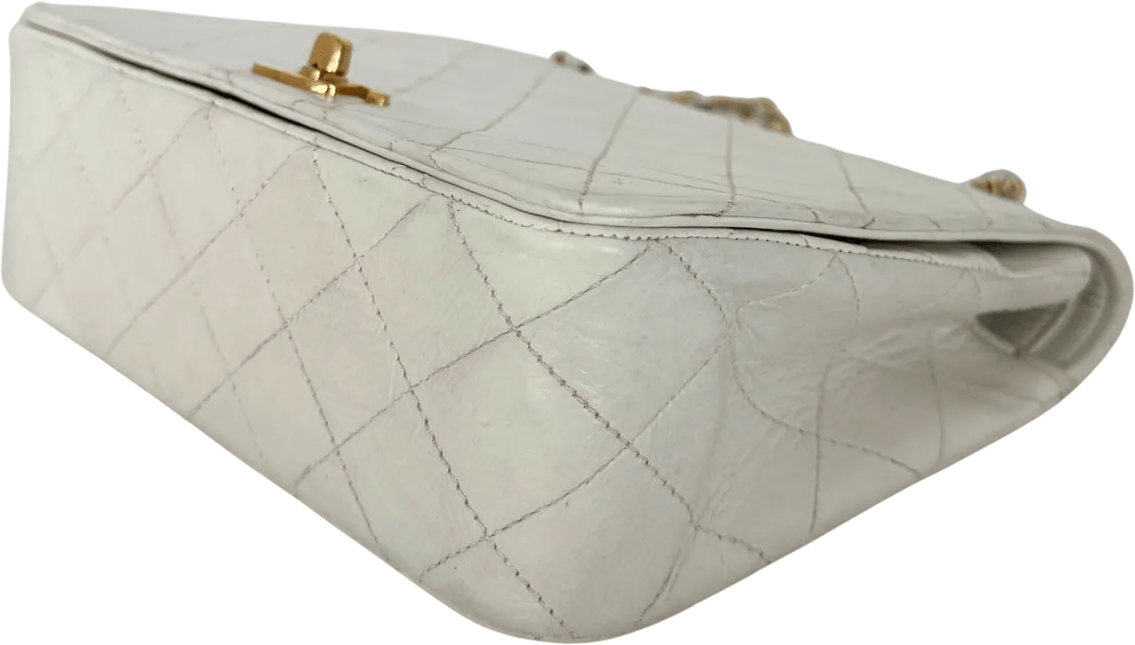 Thumbnail - Chanel Crossbody Bags - Chanel Timeless Single Flap Small white / good - Gr. unisize - in Weiß - für Damen