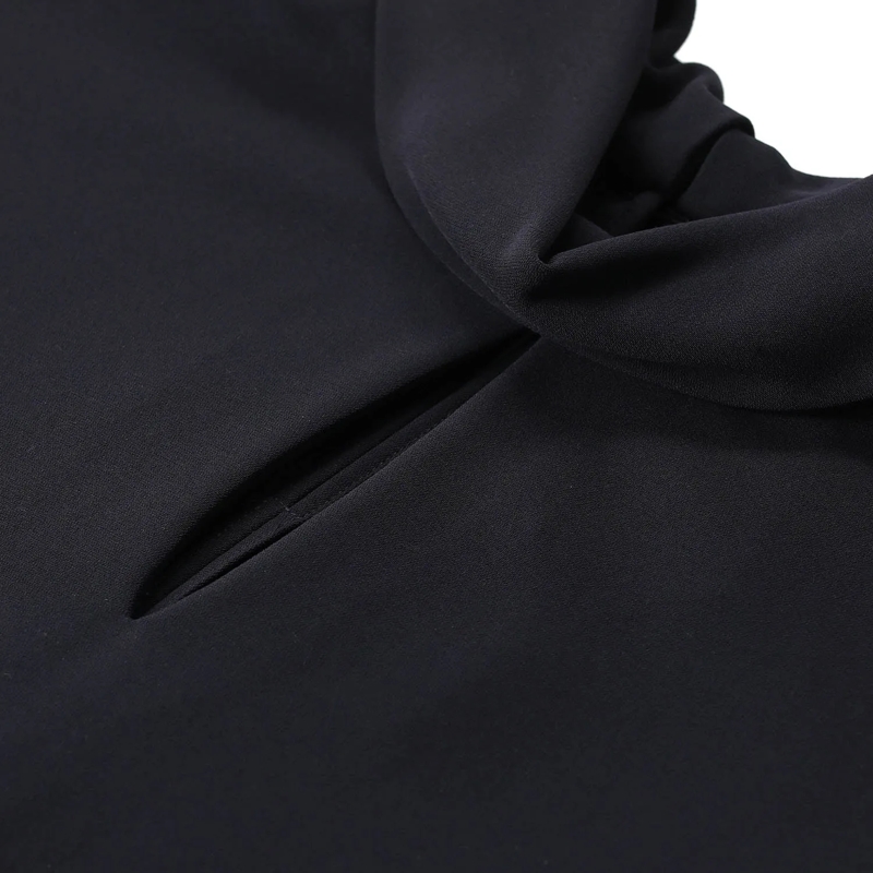 Luisa Cerano Chemisier Bluse mit Kragen dunkelblau(Image 3)