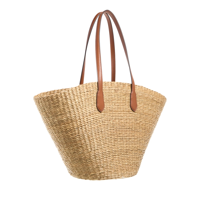 Lauren Ralph Lauren Korbtasche Tnr Lg Stw T Tote Extra Large Natural/Lauren Tan(Image 3)