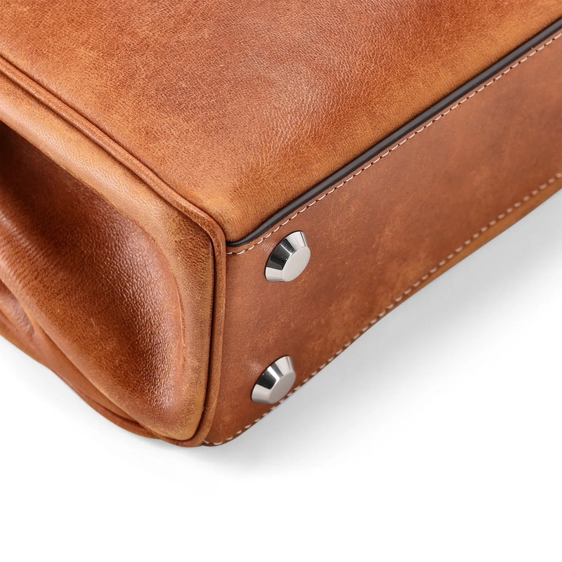 Balenciaga Schooltas Tasche Rodeo Small aus Lammleder braun(Image 4)