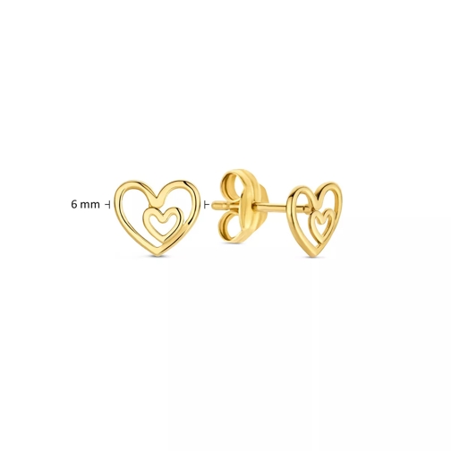 Jackie Gold Clou d'oreille I heart London studs  Gold (Image 5)