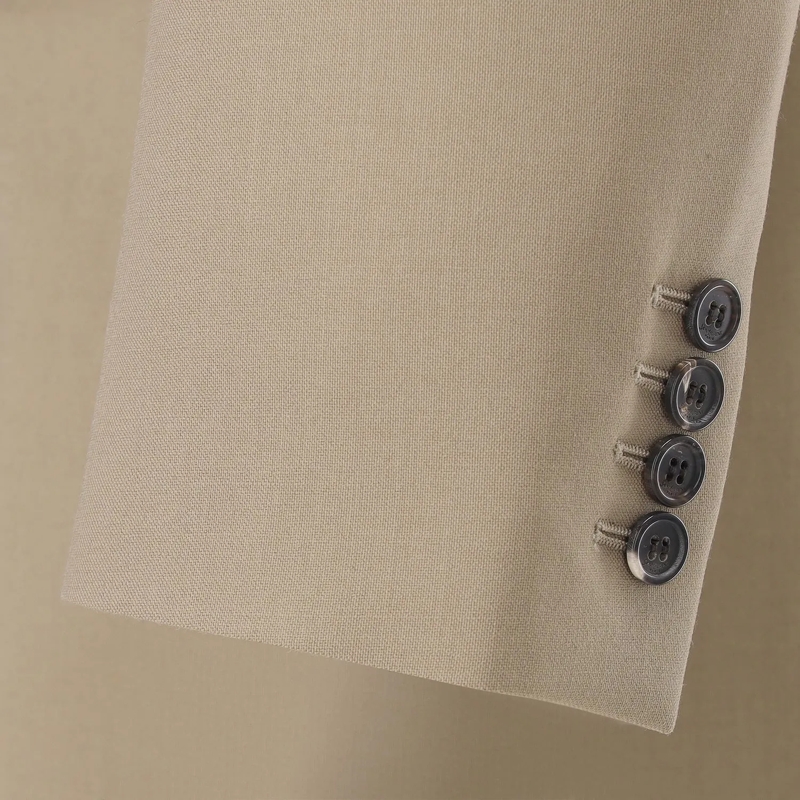 Saint Laurent Colbert Sakko aus Wolle & Mohair beige(Image 6)