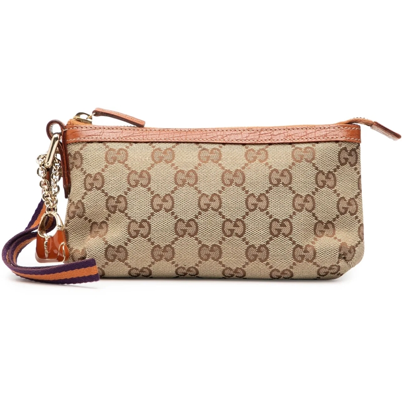 Gucci Clutch GG Canvas Jolicoeur Pochette braun