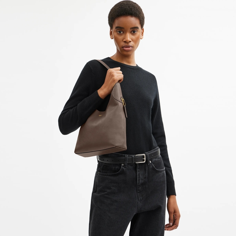 Coach Hobo Bag Brooklyn Shoulder Bag 28 Dark Stone(Image 4)