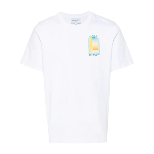 Casablanca T-Shirt "L'arche De Jour" White White Magliette