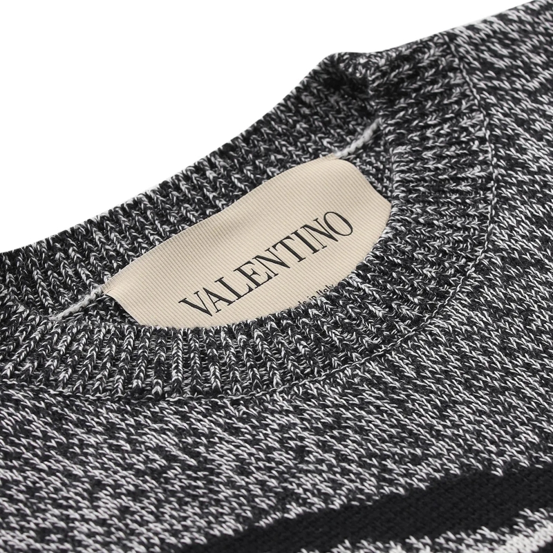 Valentino Garavani Pull Pullover aus Schurwolle & Baumwolle schwarz(Image 3)