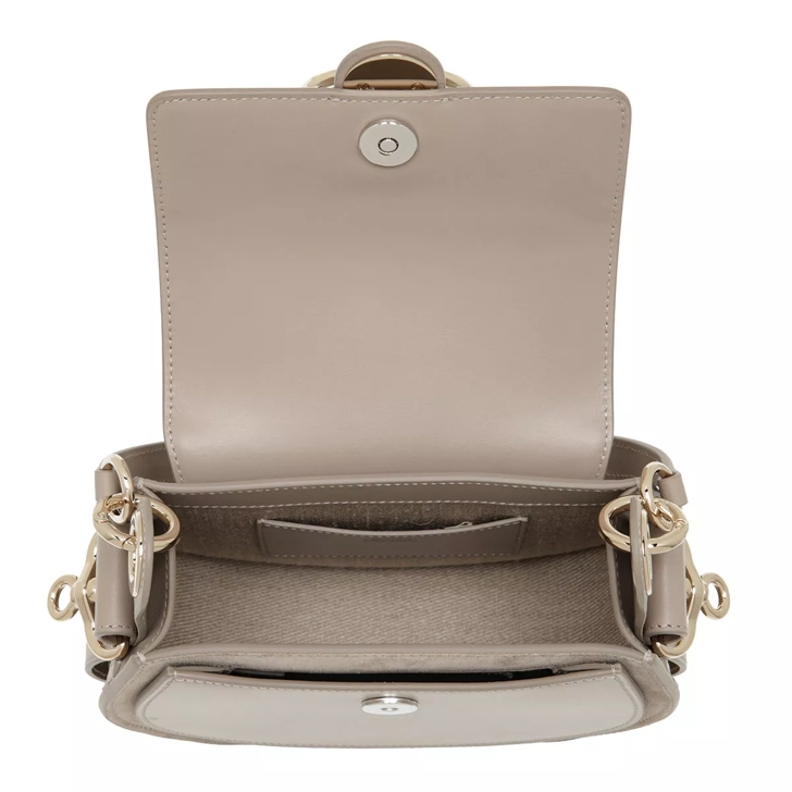 Grey on sale leather bag