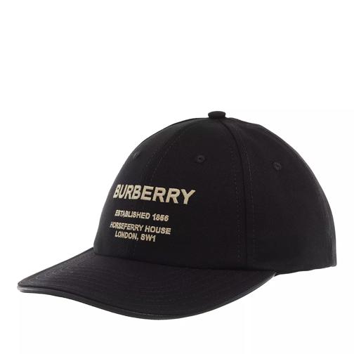 Burberry Cotton Baseball Cap  Black Honkbalpet