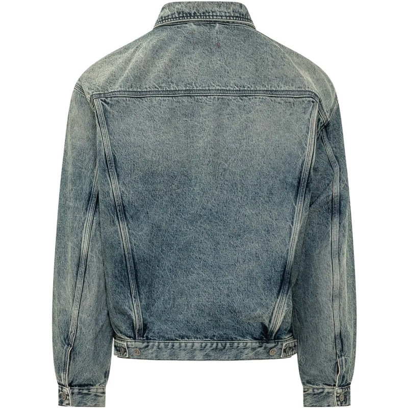 Diesel Veste en jean Giacca Effetto Denim con Patch blau(Image 2)