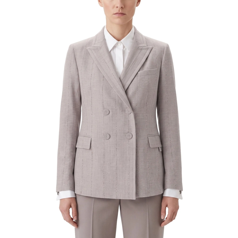 Fabiana Filippi Blazer Blazer aus Merinowolle grau(Image 2)