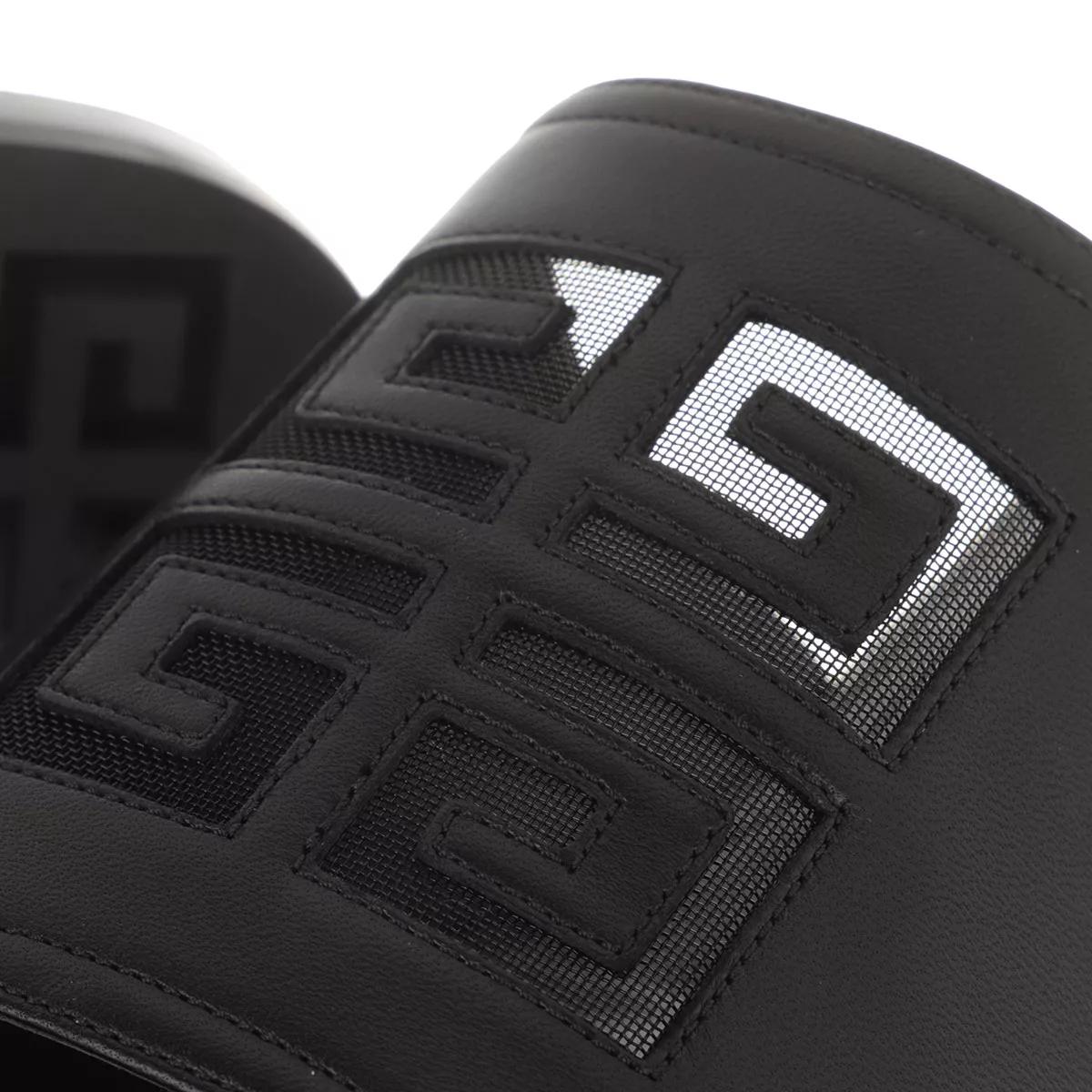 Thumbnail - Givenchy Slipper & Pantoletten - 4G Flat Sandals Leather - Gr. 37 (EU) - in Schwarz - für Damen