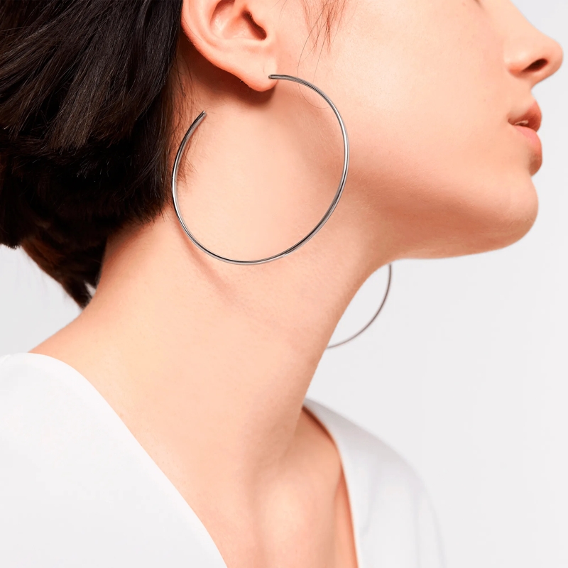 Liebeskind Berlin Ohrstecker Edelstahl The Basic Big silber(Image 2)