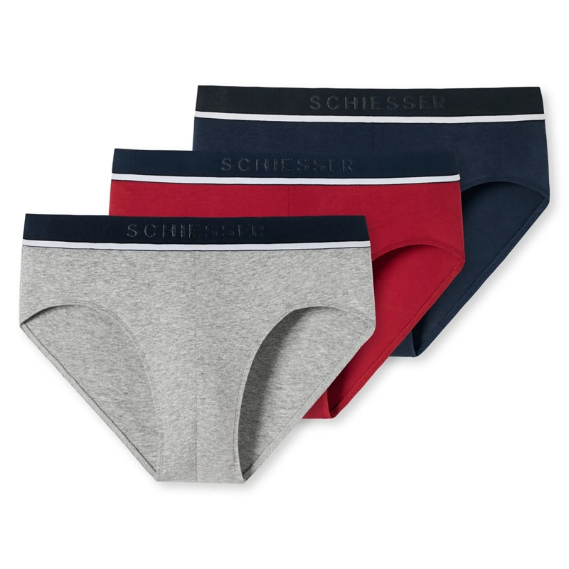 SCHIESSER  3PACK Rio-Slip "95/5" 3er Pack bunt