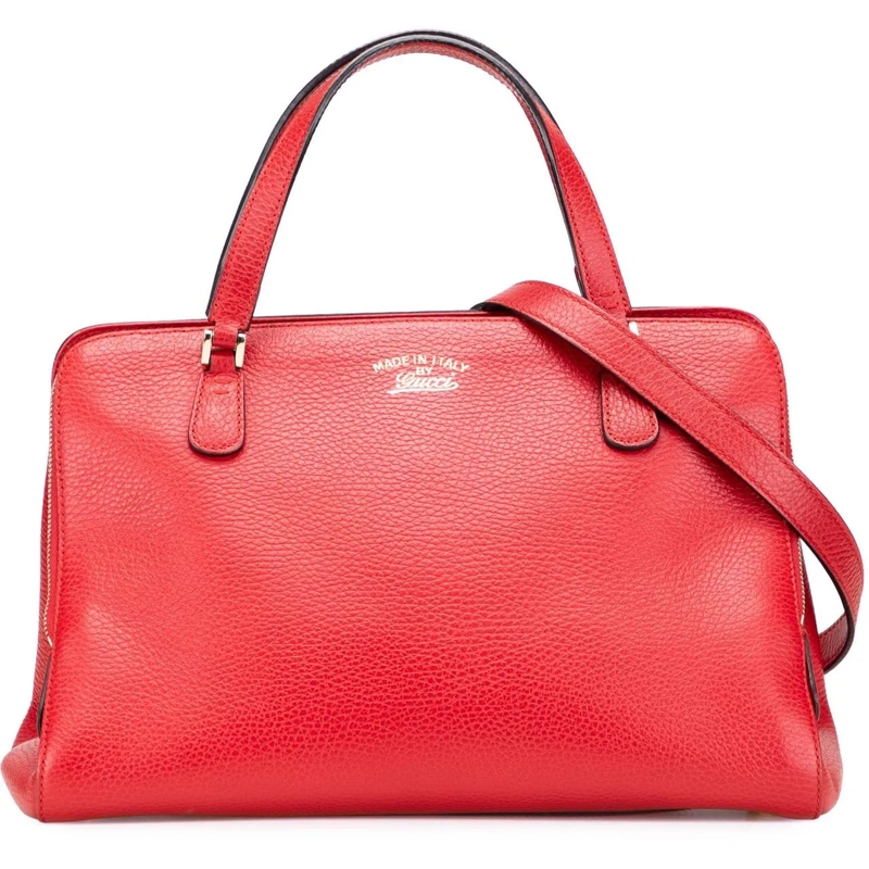 Gucci Sac à bandoulière Calfskin Swing Top Handle Satchel rot