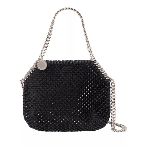 Stella McCartney MINI SHOULDER BAG ECO CRYSTALS & MESCH Tasche 1000 Black Liten väska