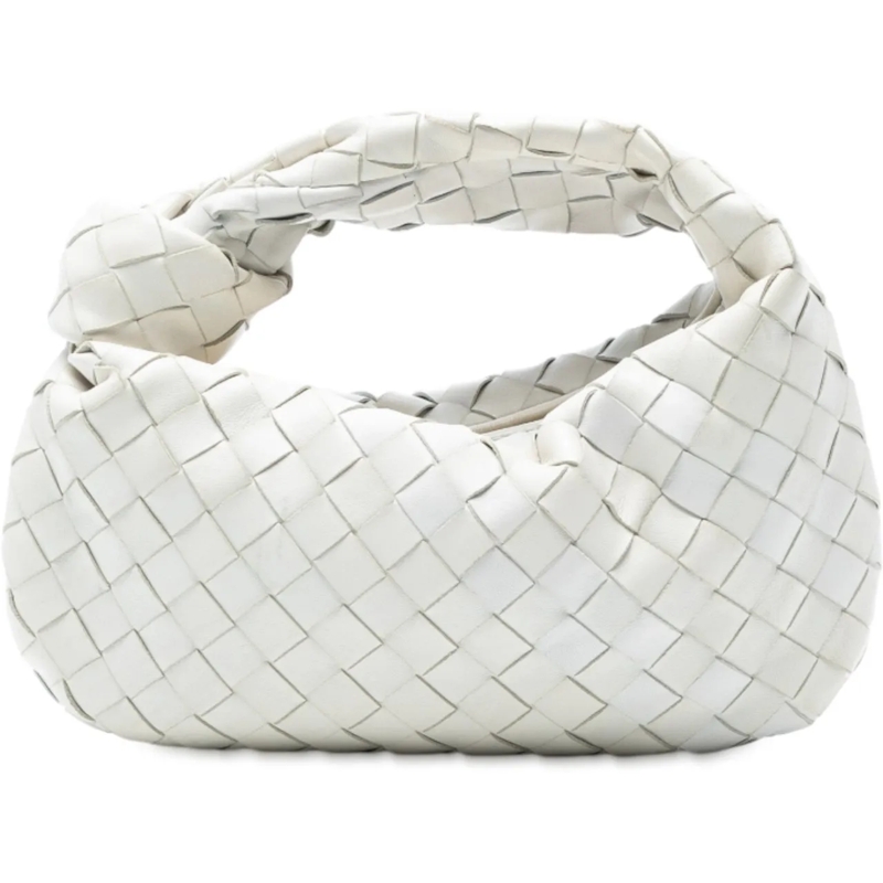 Bottega Veneta Sac à bandoulière Mini Nappa Intrecciato Jodie weiß