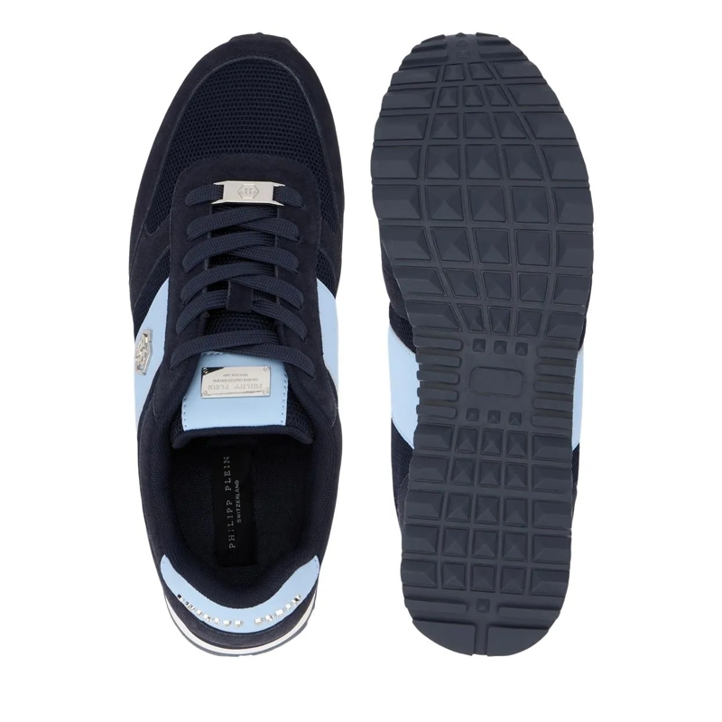 Philipp Plein Low-Top-Sneaker Läufer Hexagon blau-silber(Image 5)