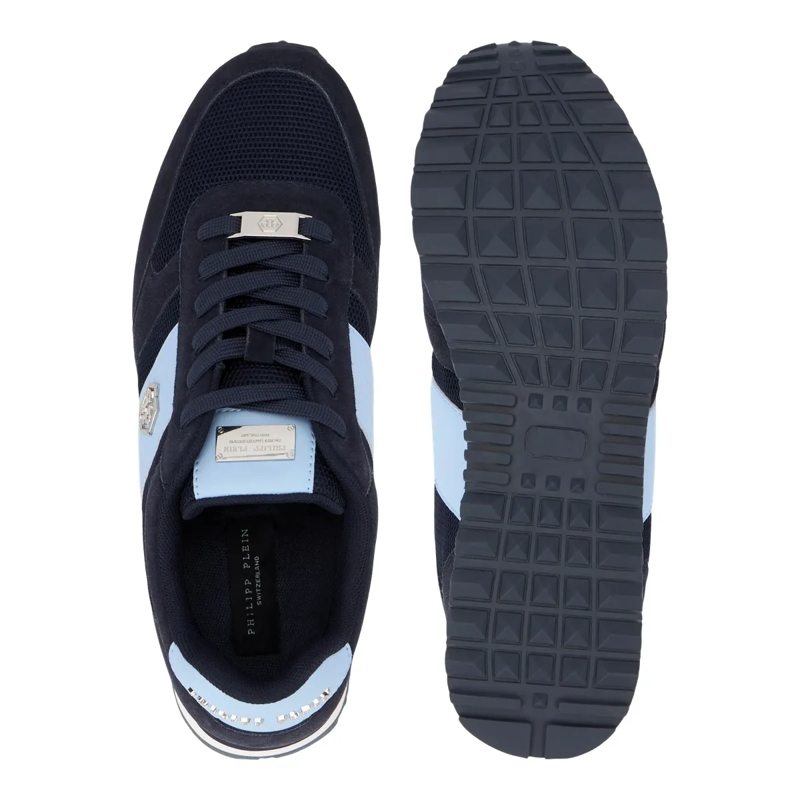 Philipp Plein Low-Top-Sneaker Läufer Hexagon blau-silber(Image 5)