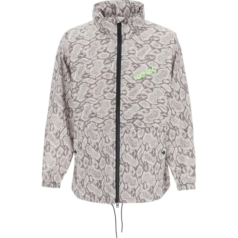 Kenzo Doudoune Kenzo Snakeskin Printed Jacket beige