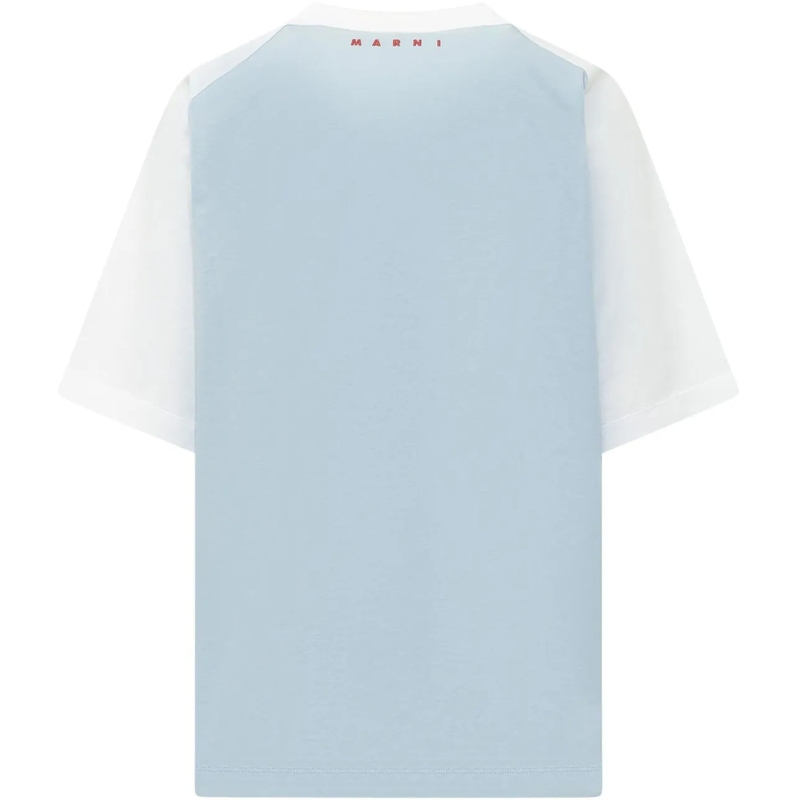 Marni T-Shirt T-shirt con Inserto Grafico hellblau(Image 2)