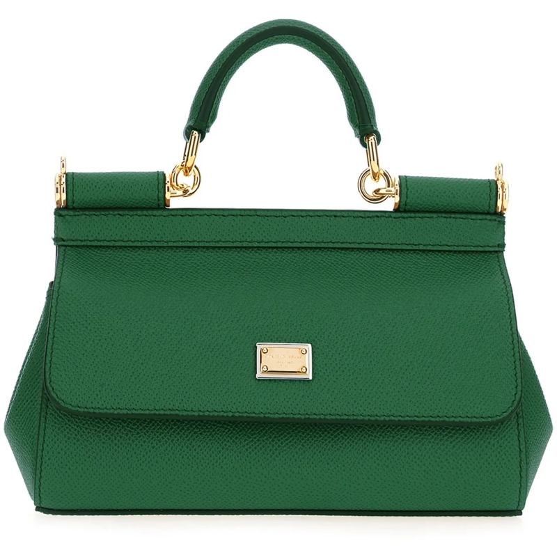 Dolce&Gabbana Fourre-tout Dolce&gabbana Emerald green leather small Sicily h grün
