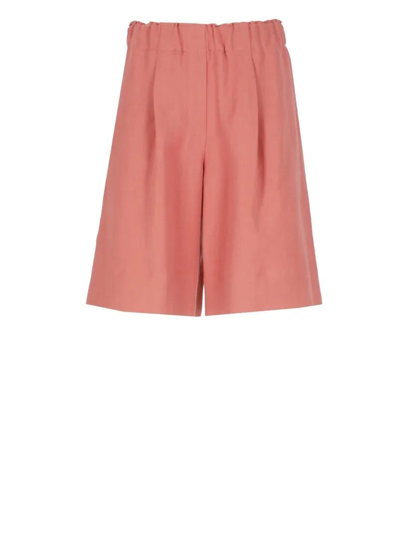 Thumbnail - Antonelli - Viscose And Linen Bermuda Shorts - Größe 40 - pink