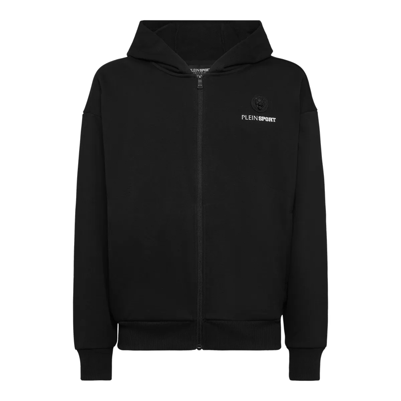 Plein Sport Top Sweatjacke Mit Kapuze Scratch schwarz